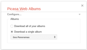 Google Takeout einzelnes Album Exportieren