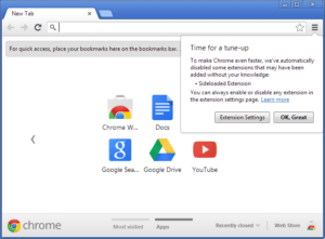Google Chrome deaktivierte Erweiterung