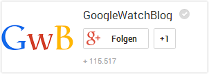 Wir auf Google+ Google+ Badge