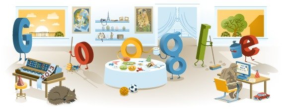 Google Doodle Neujahr 2013