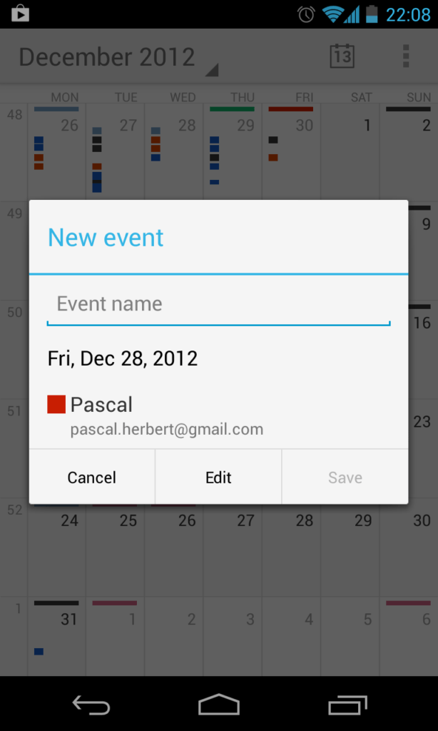Google Calendar für Android