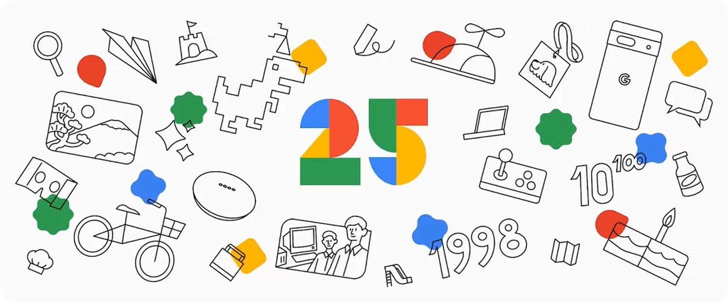 25 jahre google cover logo