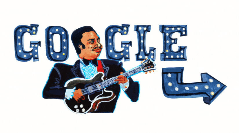 B. B. King 94 Geburtstag Google Doodle