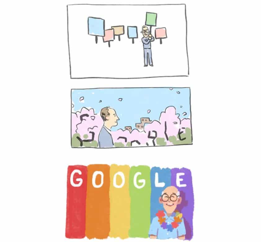 Frank Kameny Google Doodle Entwürfe