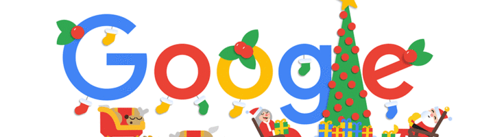 Frohe Weihnachten Google Doodle