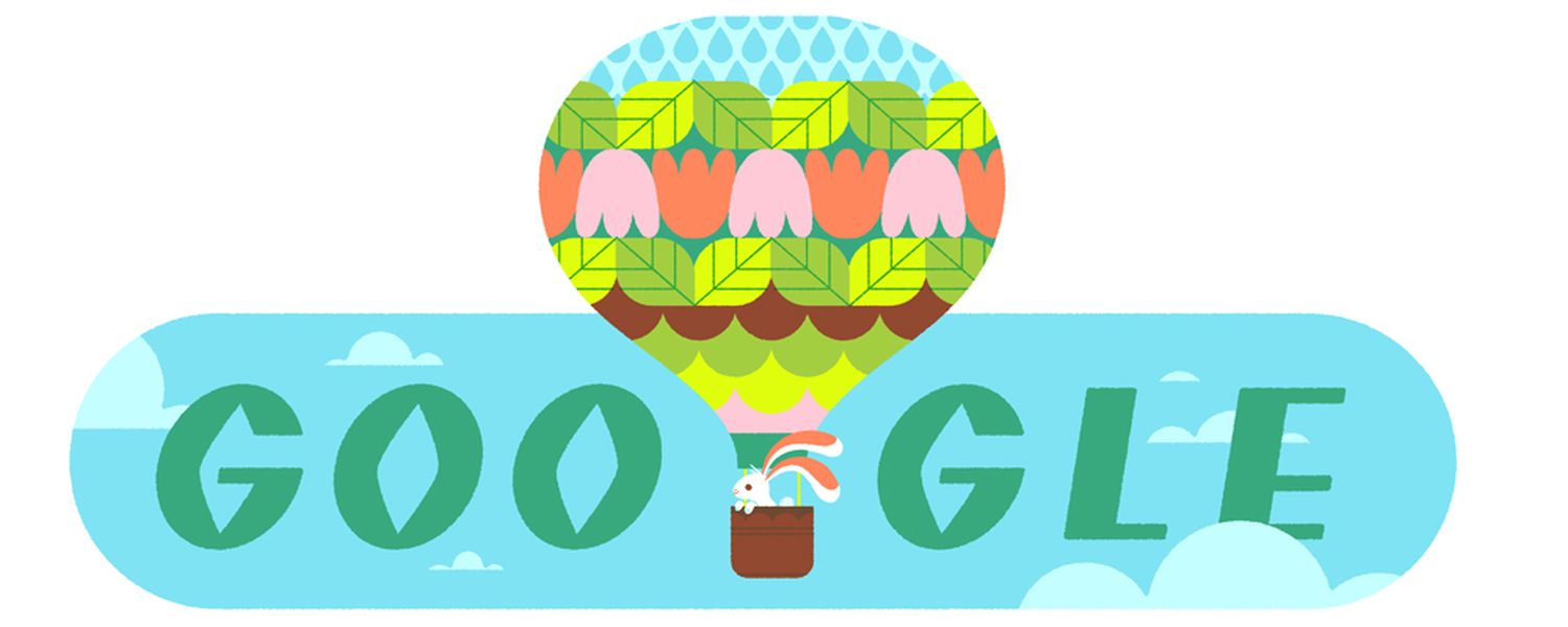 Frühling 2020 Google Doodle