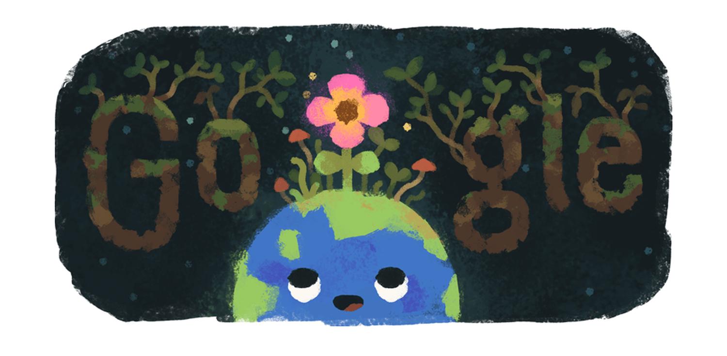 Frühlingsanfang 2019 Google Doodle