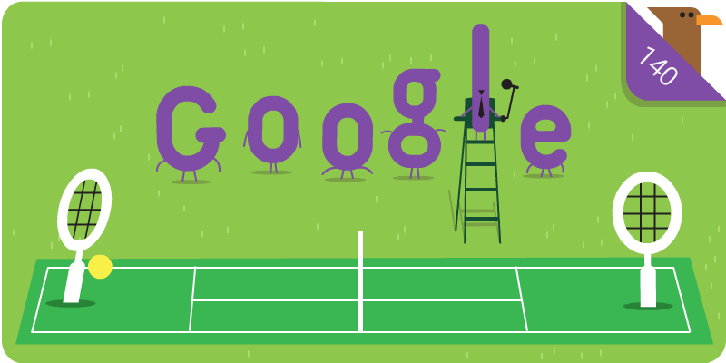 Google-Doodle: 140 Jahre Wimbledon Tennisturnier