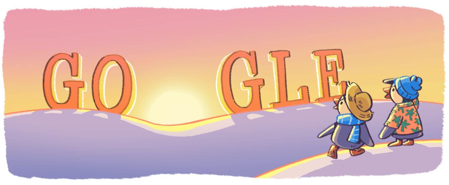 Google Doodle Neujahr