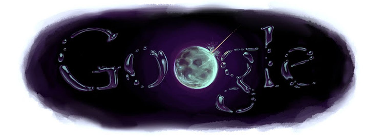 Google Doodle Wasser Mond