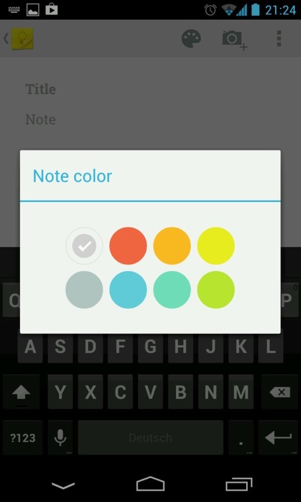 Google Keep auf Android