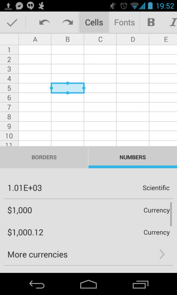 Google Drive Tabelle bearbeiten