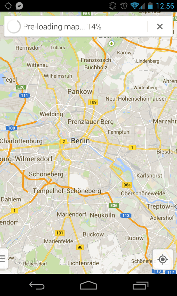 Google Maps 7.0 Offline Speicher