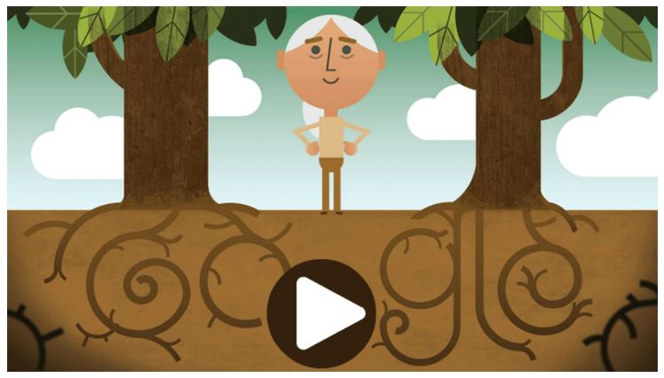 Tag der Erde Google Doodle Jane Goodall