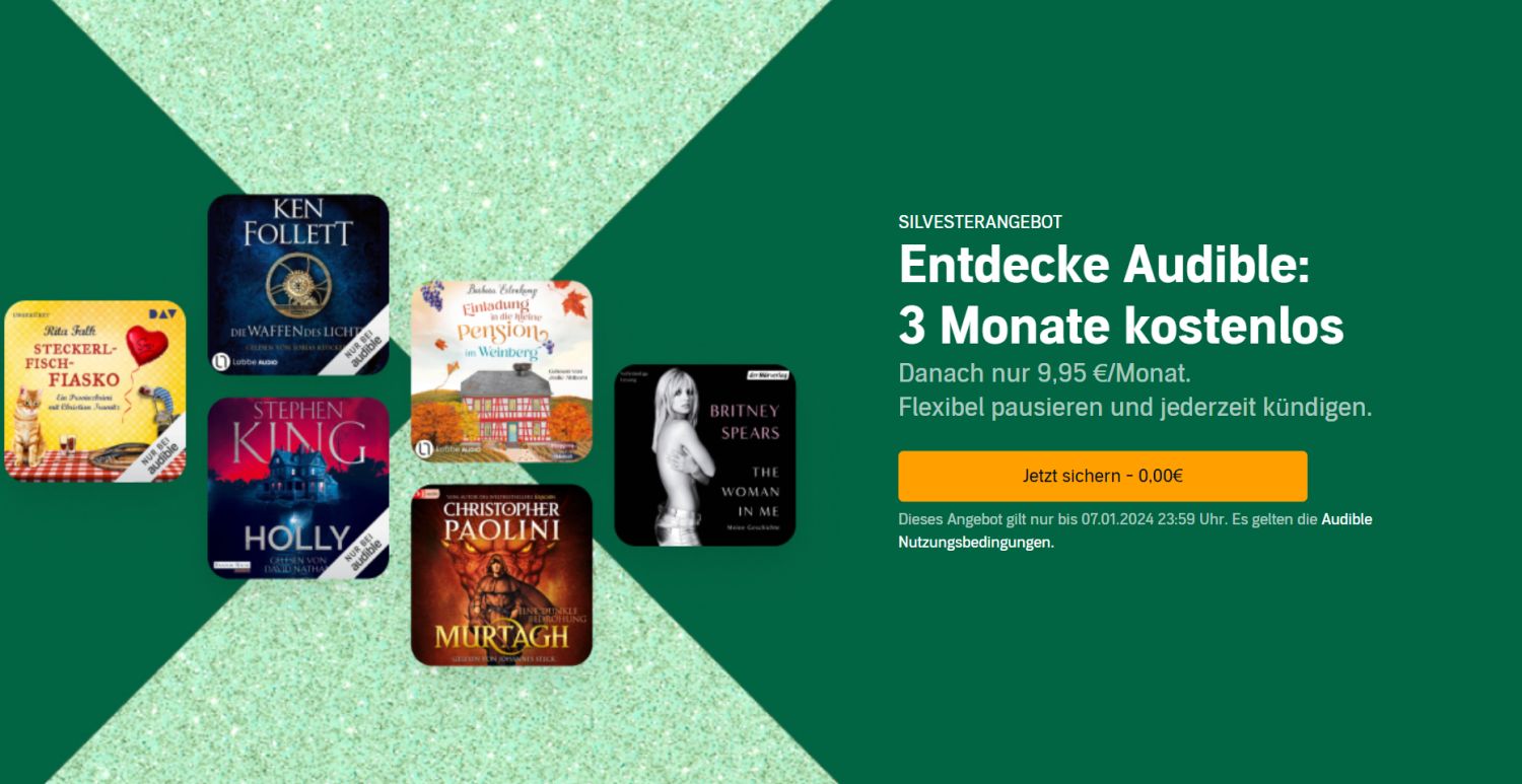 amazon audible drei monate gratis