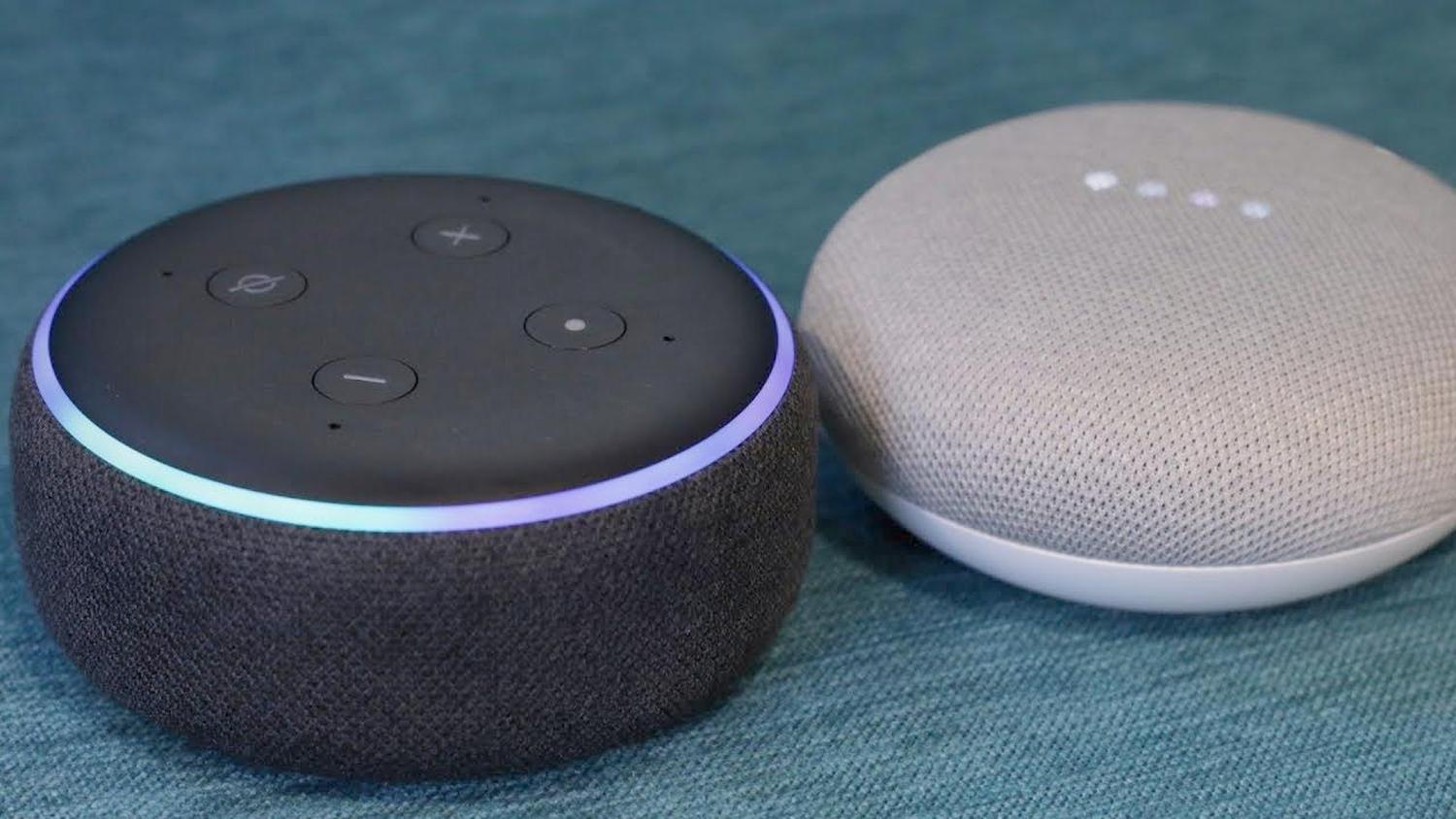 amazon echo dot google home mini