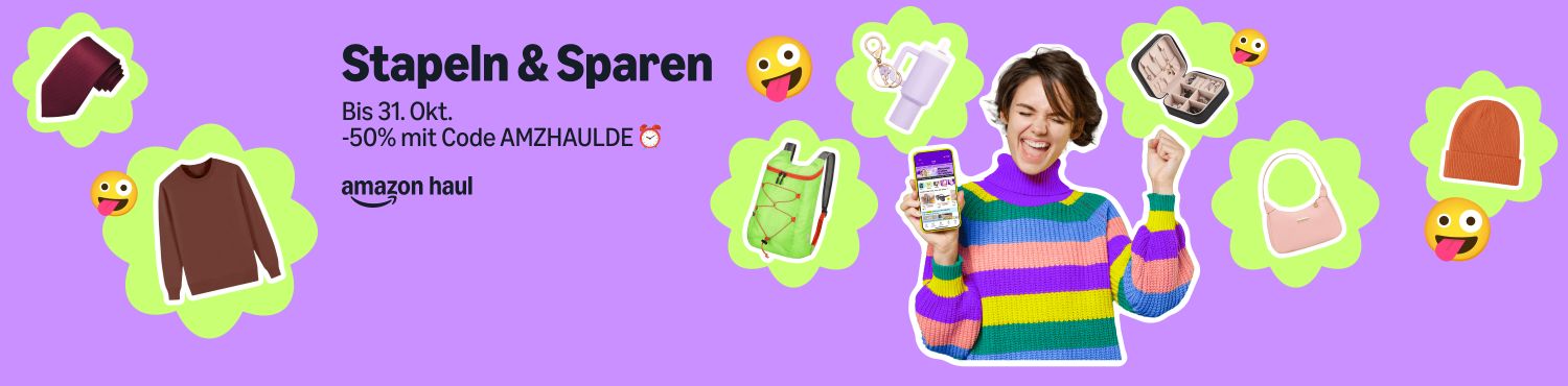 amazon haul 50 prozent rabatt big