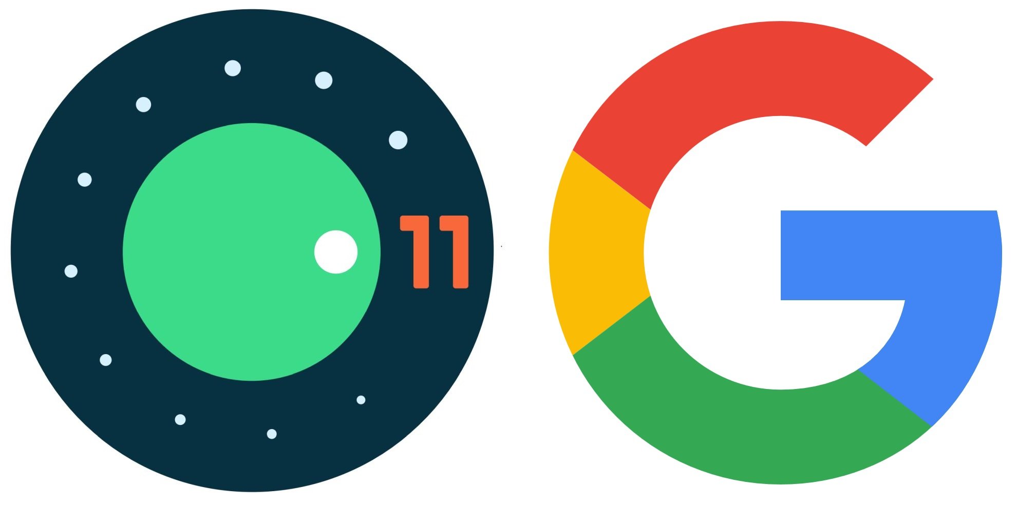 android 11 google logo separate