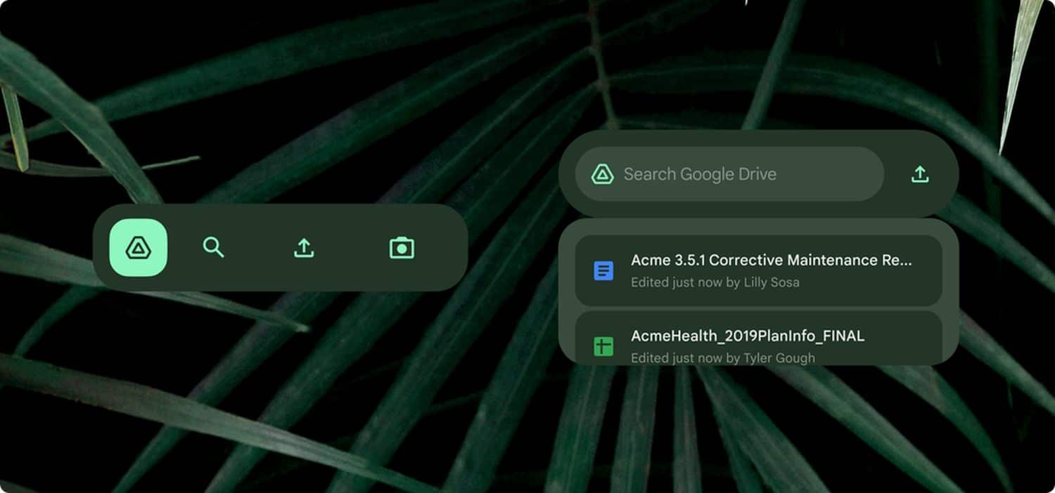 android 12 material you google drive