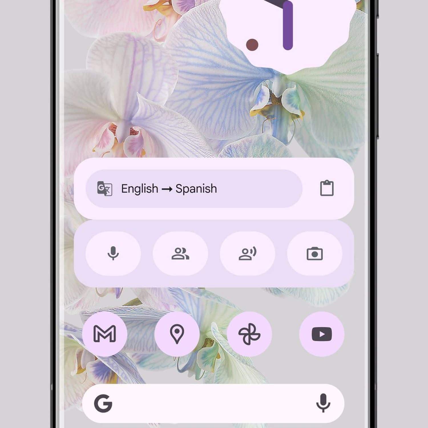 android 12 material you google translate widget
