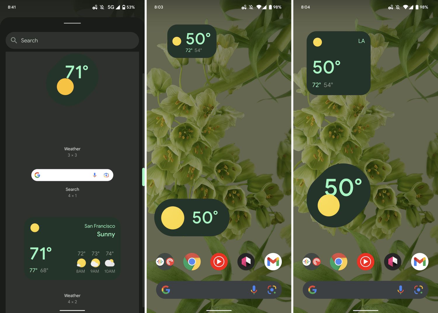 android 12 material you wetter neue widgets 1