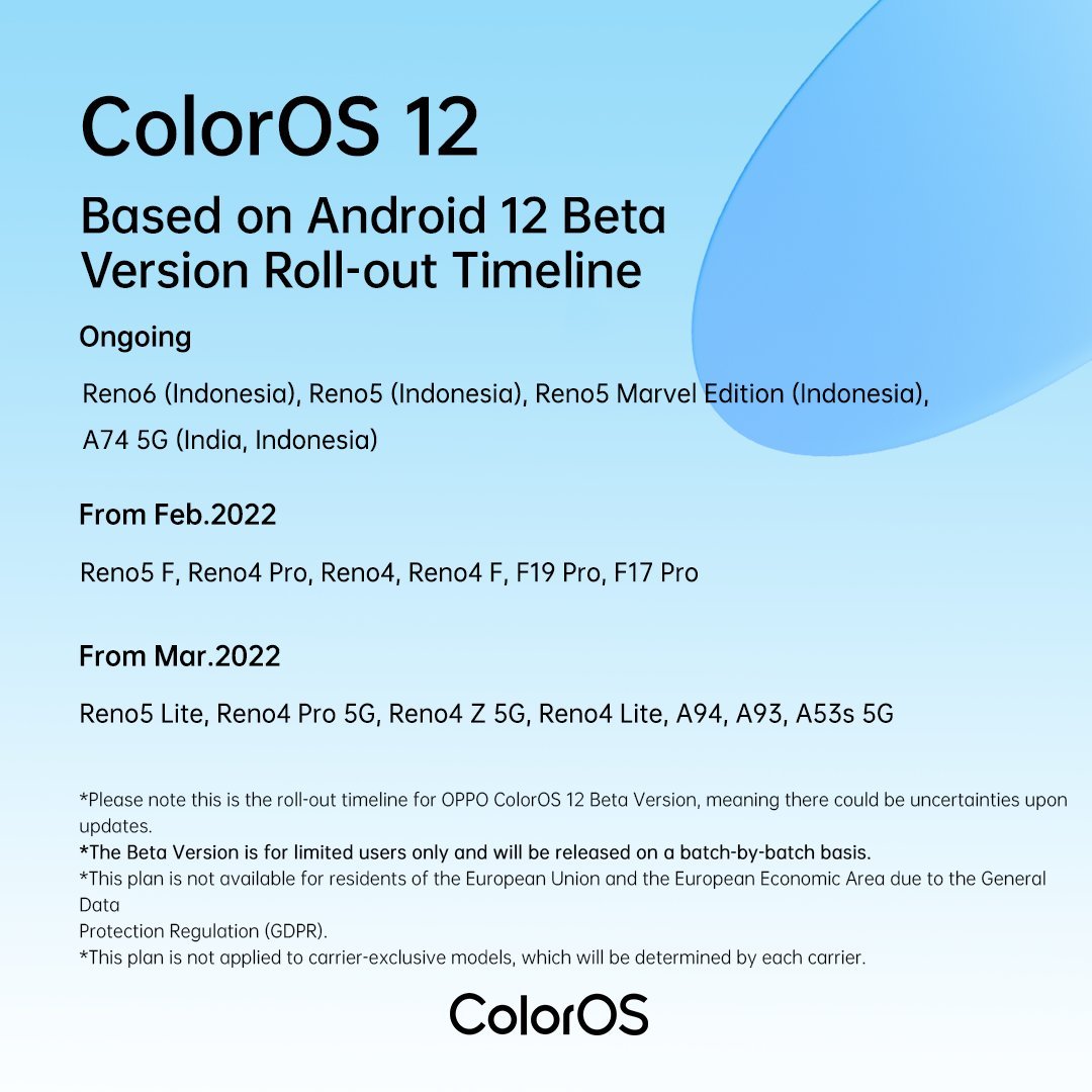 android 12 oppo coloros 12 1