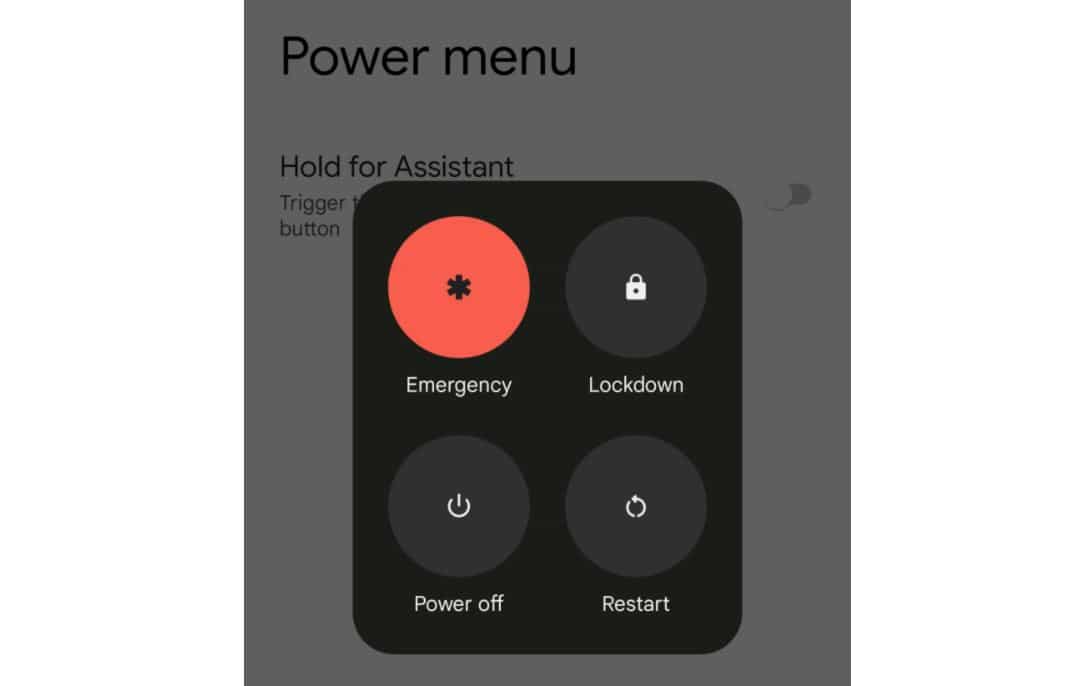 android 12 power menu