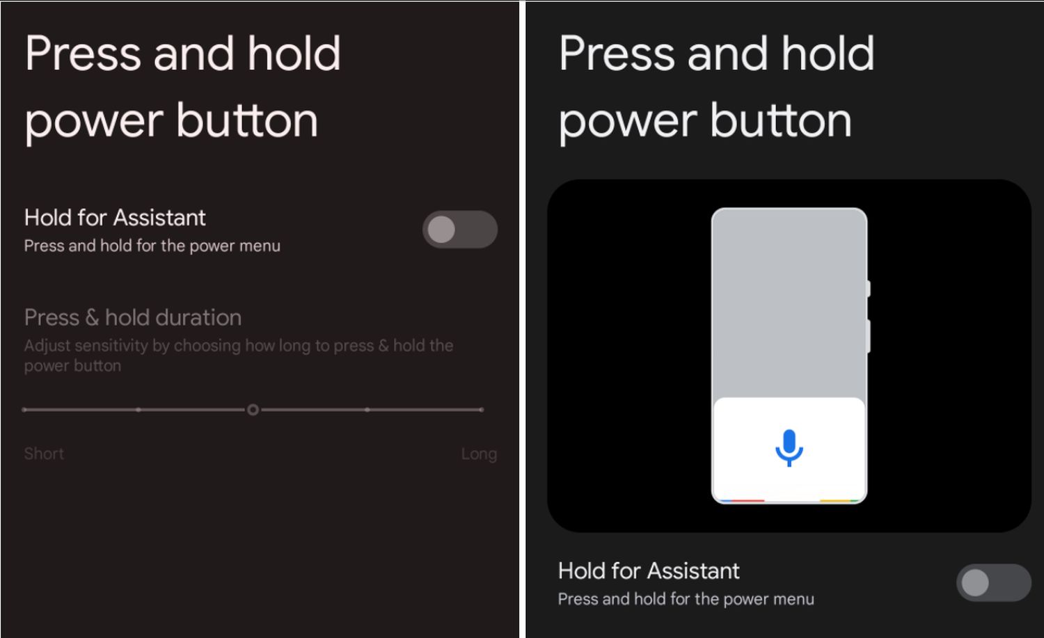 android 12l google assistant button