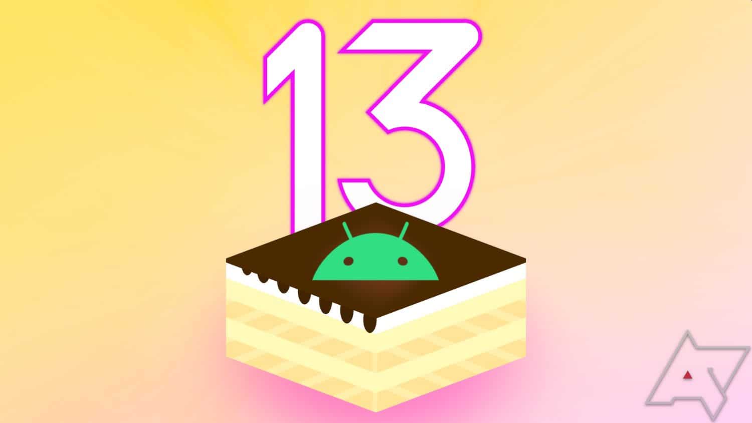 android 13 logo tiramisu