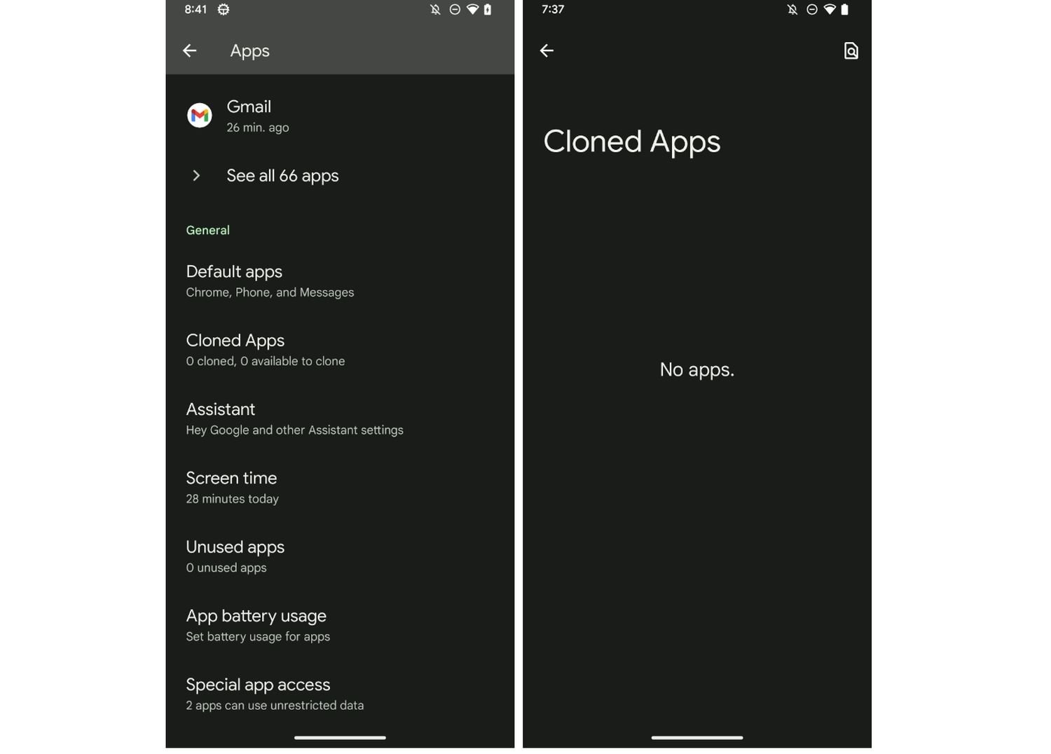 android 14 cloned apps