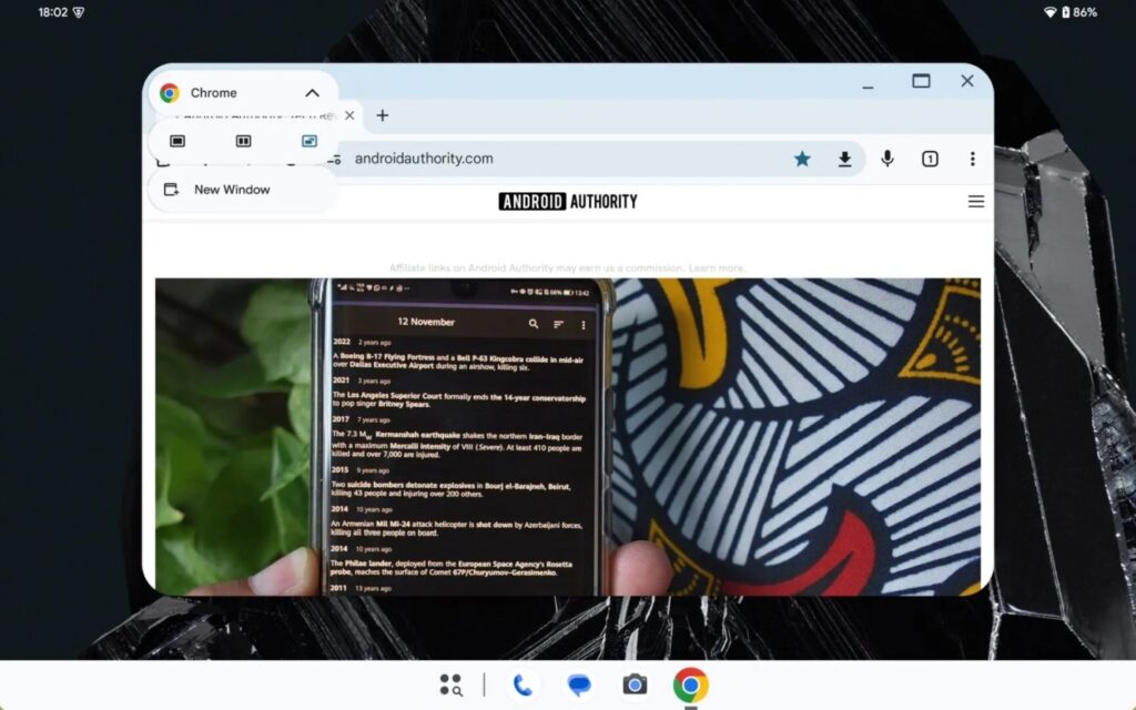 Klick für Vollbild-Ansicht 🔍 android 15 desktop 1