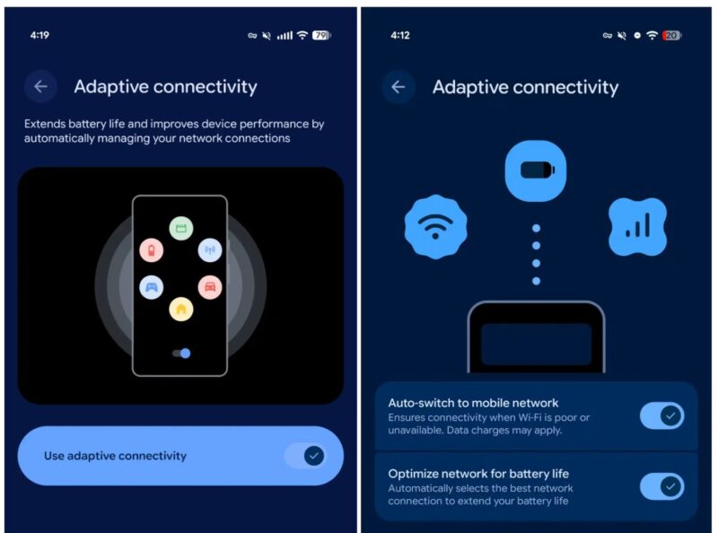 Android 16: Adaptive Verbindungen werden auf Pixel-Smartphones ersetzt ...