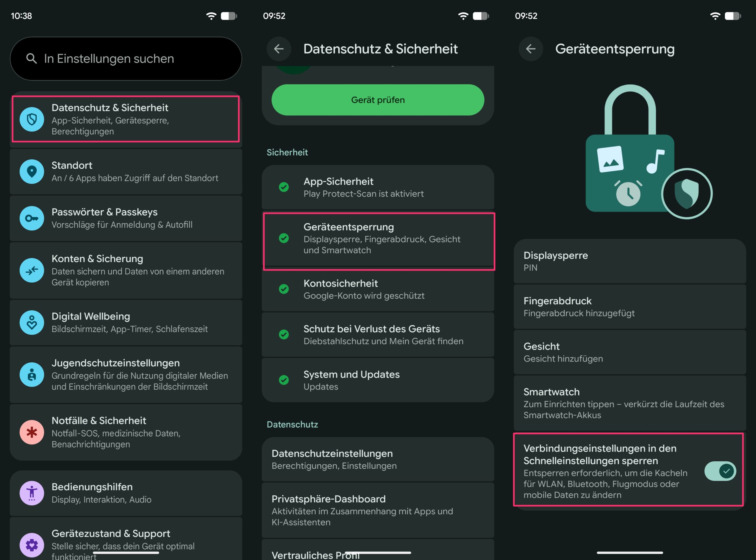 android 17 qpr3 beta 2 sperrbildschirm
