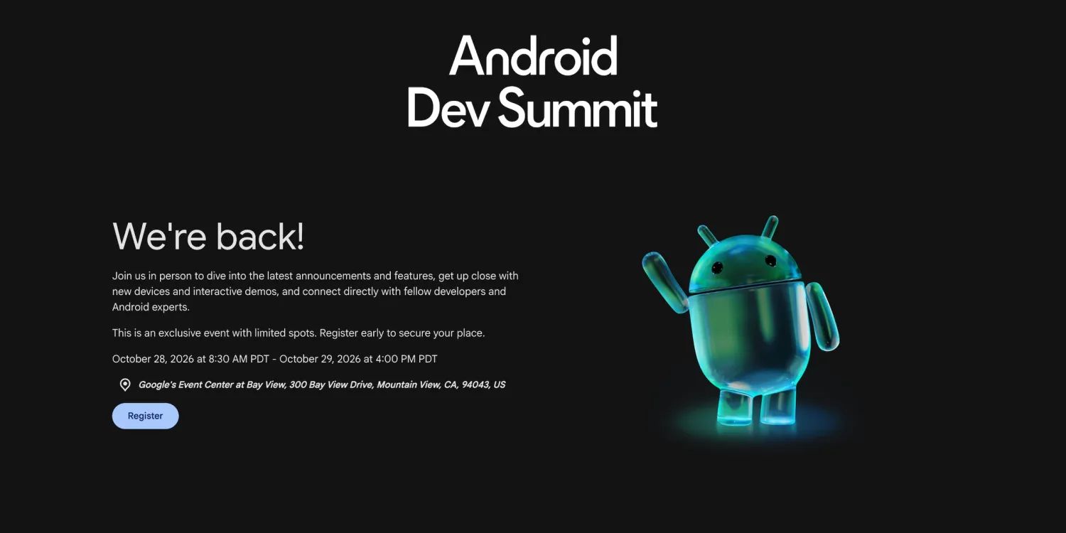 android 18 dev summit event