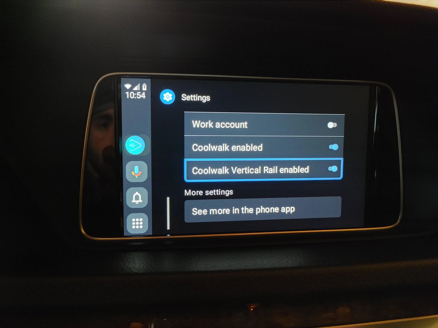 android auto coolwalk vertical