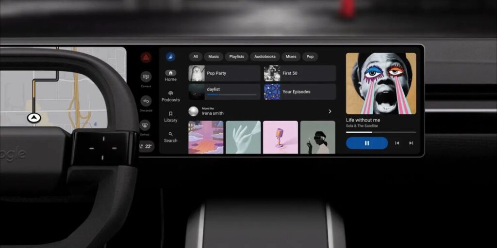android auto design medienplayer