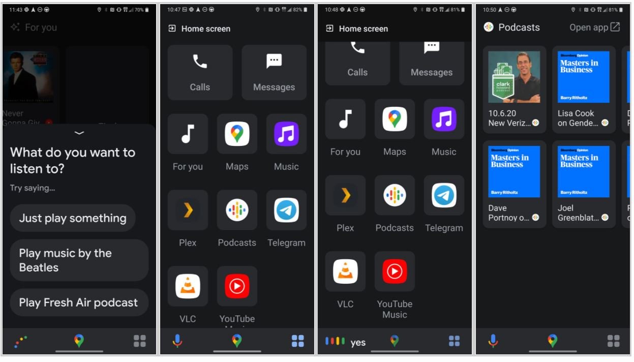 android auto driving mode screenshots 3
