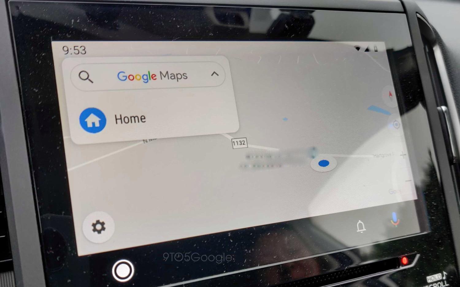 android auto google maps new design