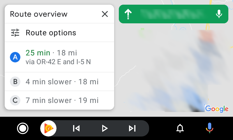android auto google maps new icons 2