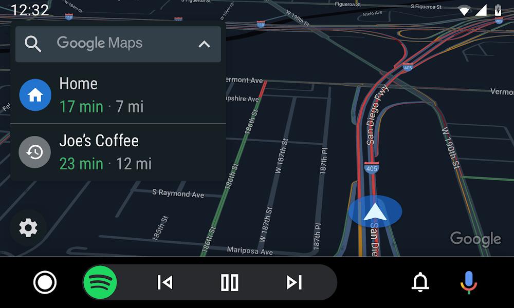 android auto maps