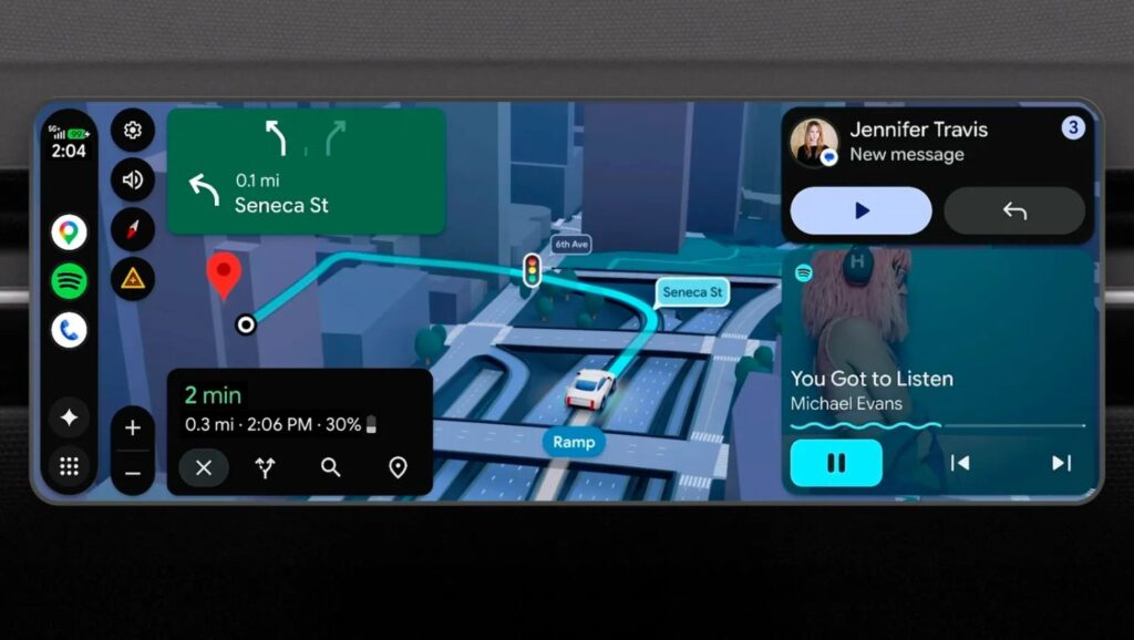 Klick für Vollbild-Ansicht 🔍 android auto new design