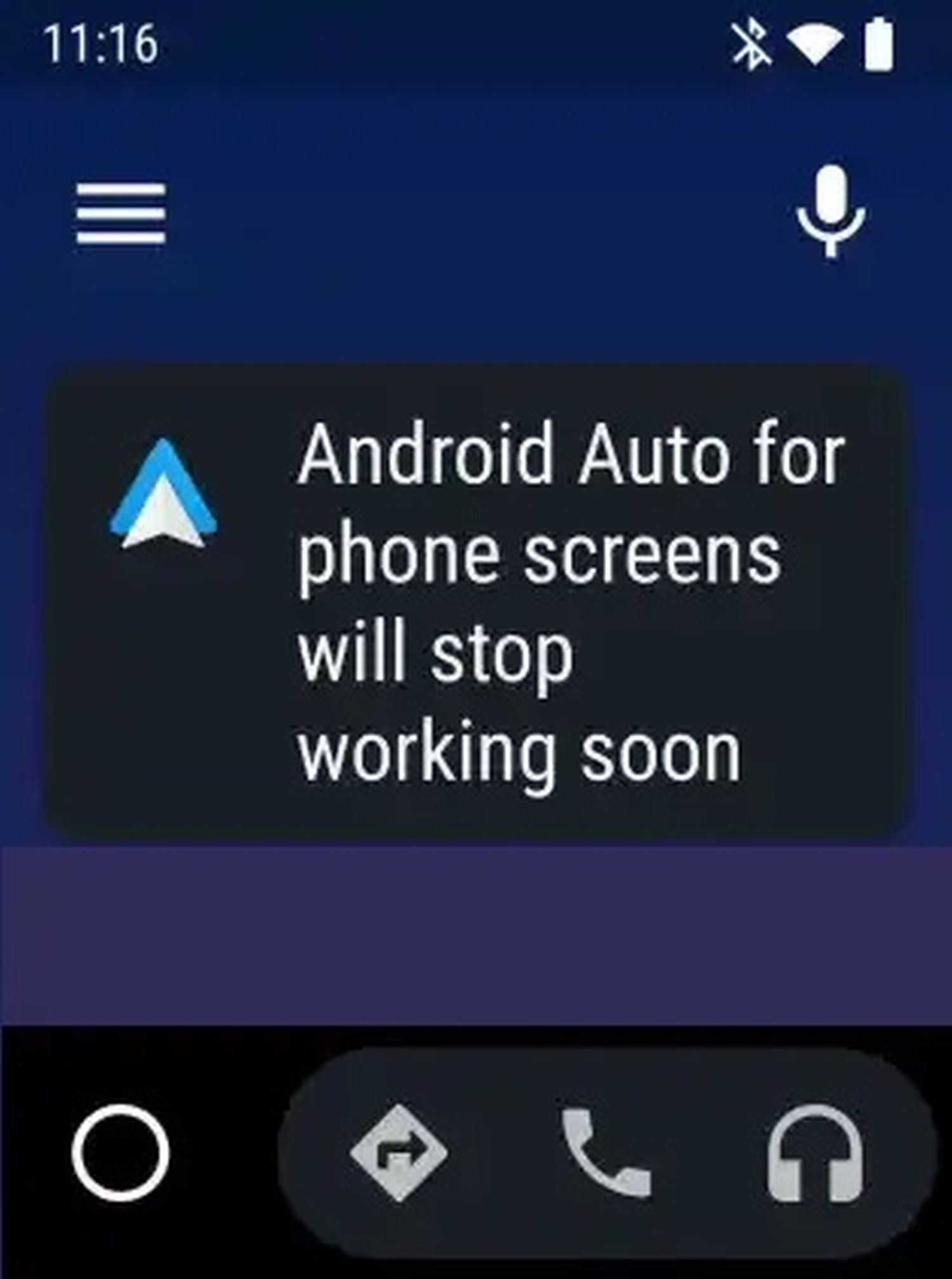 android auto phone screen