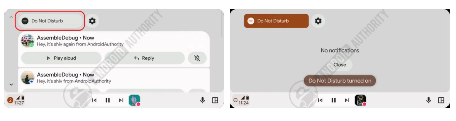 android auto quick settings