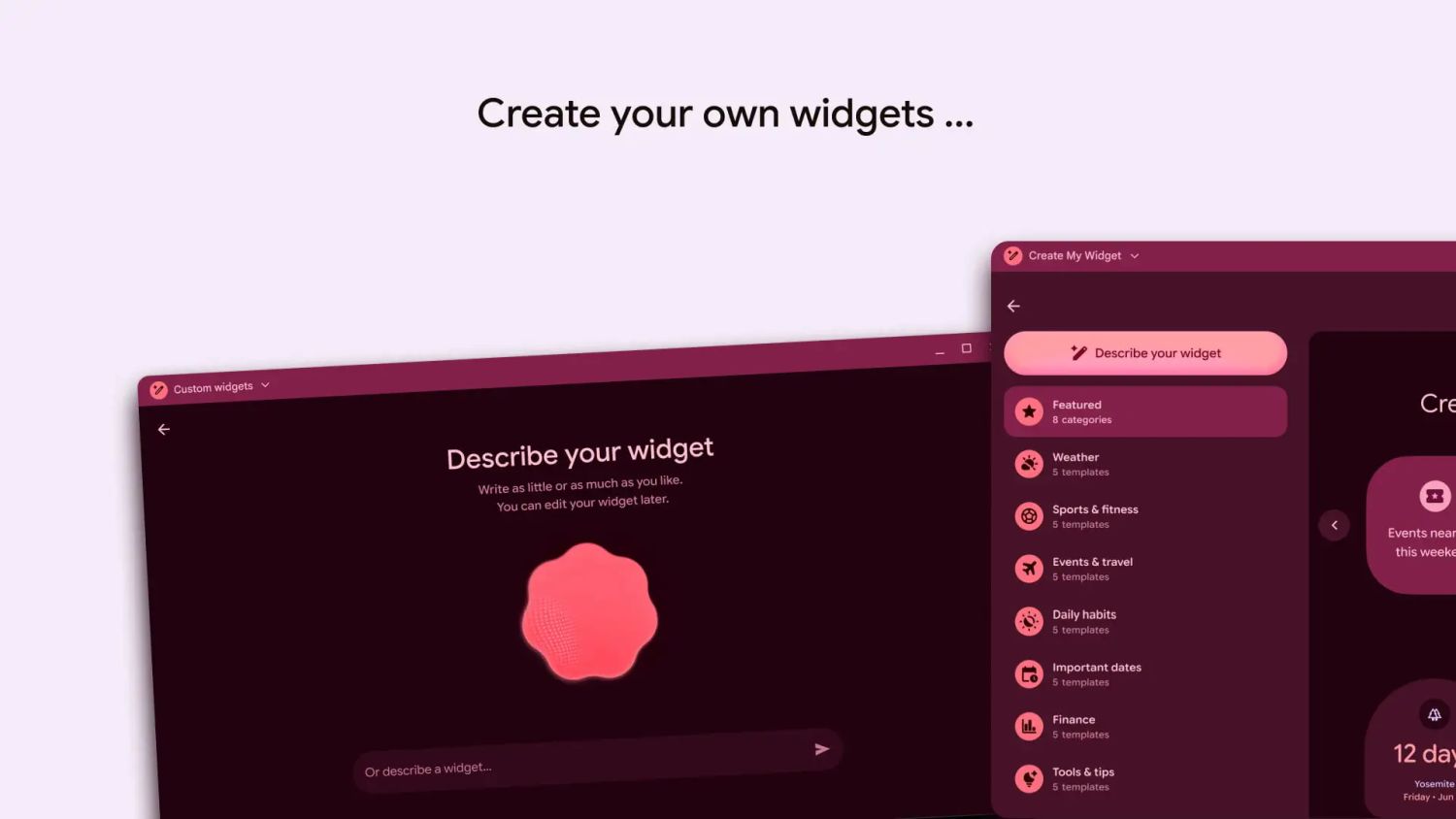android create widget 3
