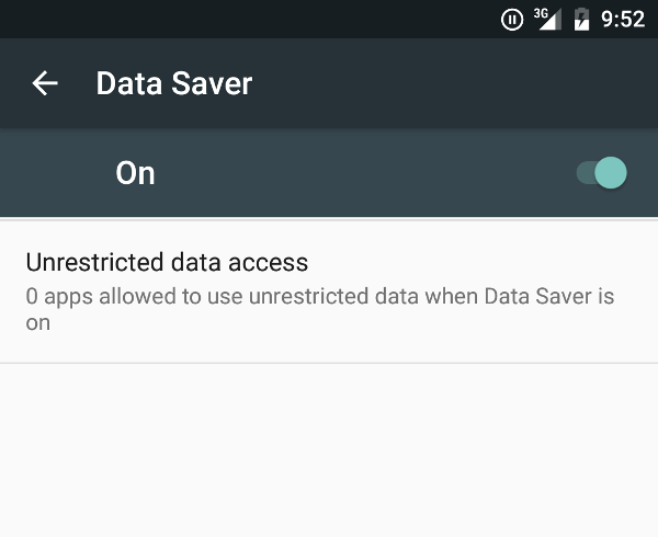 android data saver