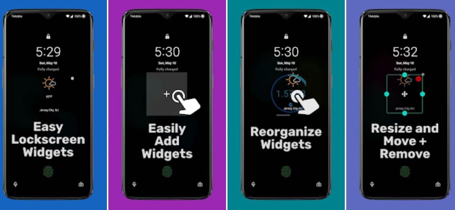 android lockscreen widgets