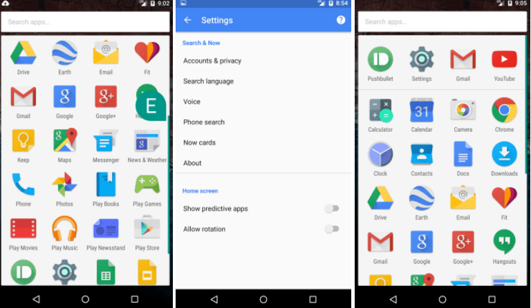 android m app drawer