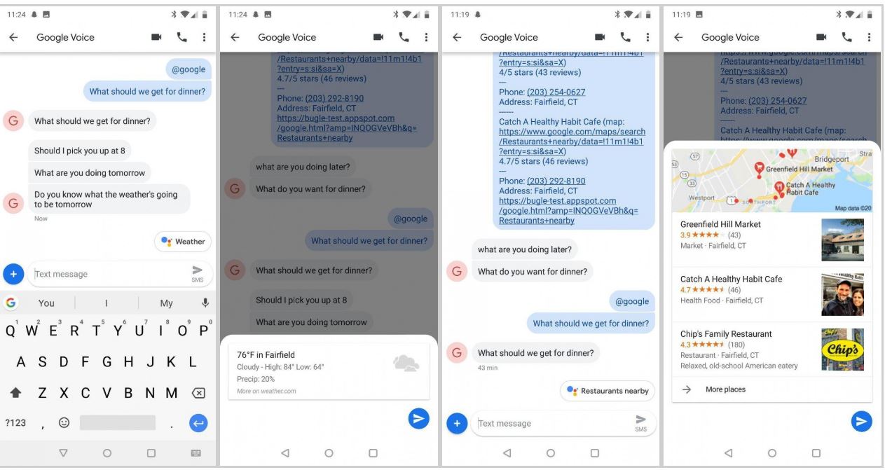 android messages google assistant