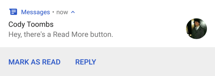 android messages mark as read