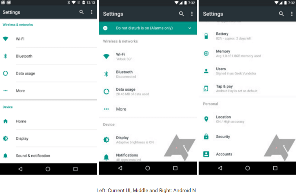android n settings